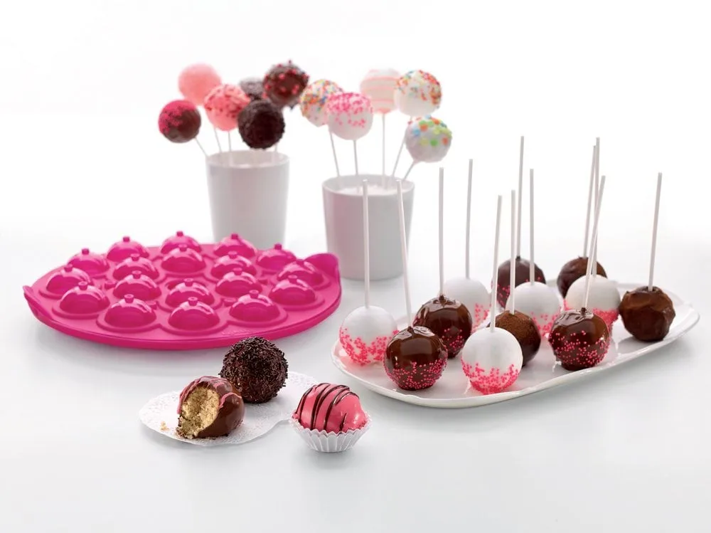 Lékué cake pop-Spieße 50er-Pack, Weiß Lékué