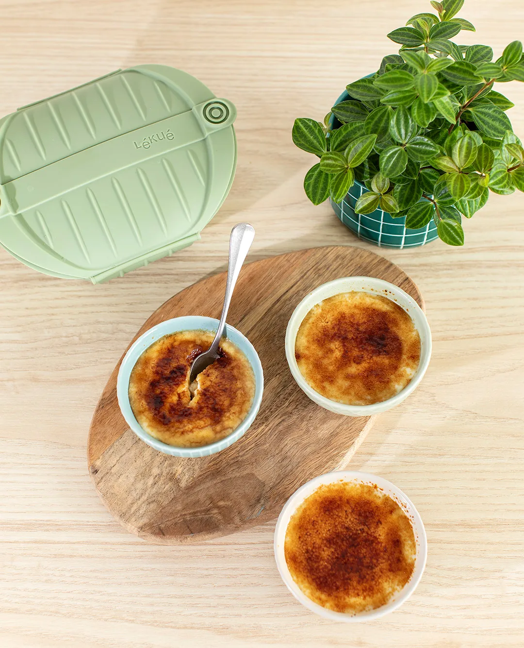 Lékué Dampfgarer, Grün, groß, 2-teilig Lékué