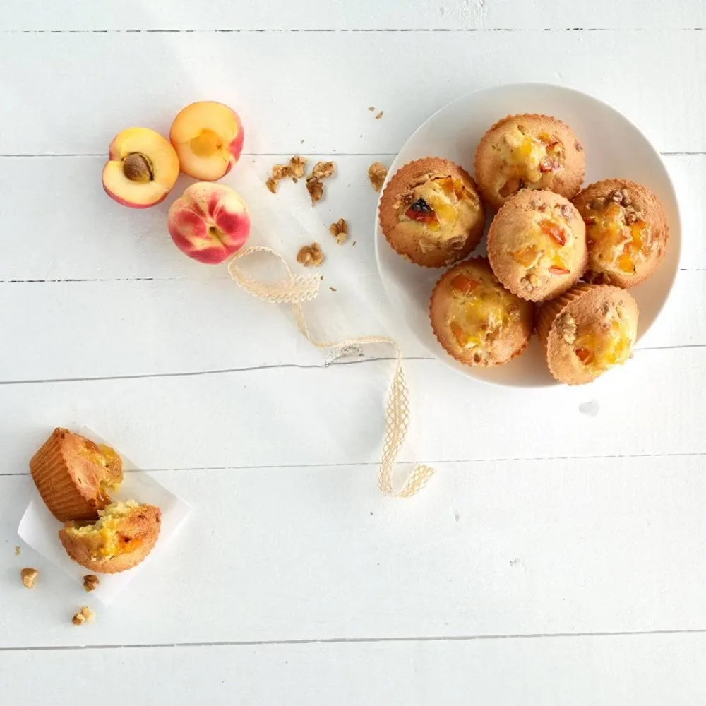 Lékué Muffinförmchen Silikon 6er-Pack, Rot Lékué