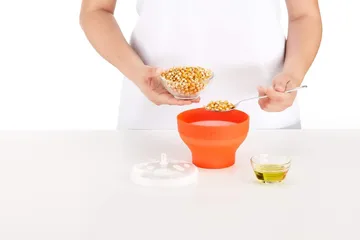 Lékué Popcornmaker Mikro 2er-Pack - Rot - Lékué