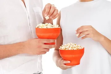 Lékué Popcornmaker Mikro 2er-Pack - Rot - Lékué