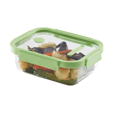 Lékué rechteckige Glas-Lunchbox 1,52 L - Grün - Lékué