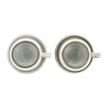 Amera Espressotasse mit Untersetzer - White sands - Lene Bjerre