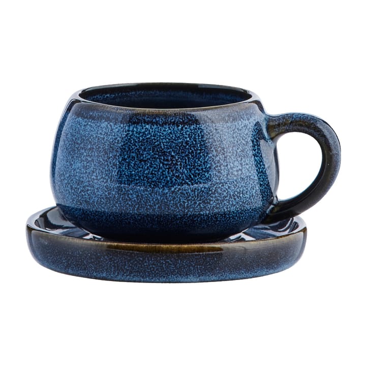 Amera Espressotasse und Untertasse 8 cl, Blau Lene Bjerre