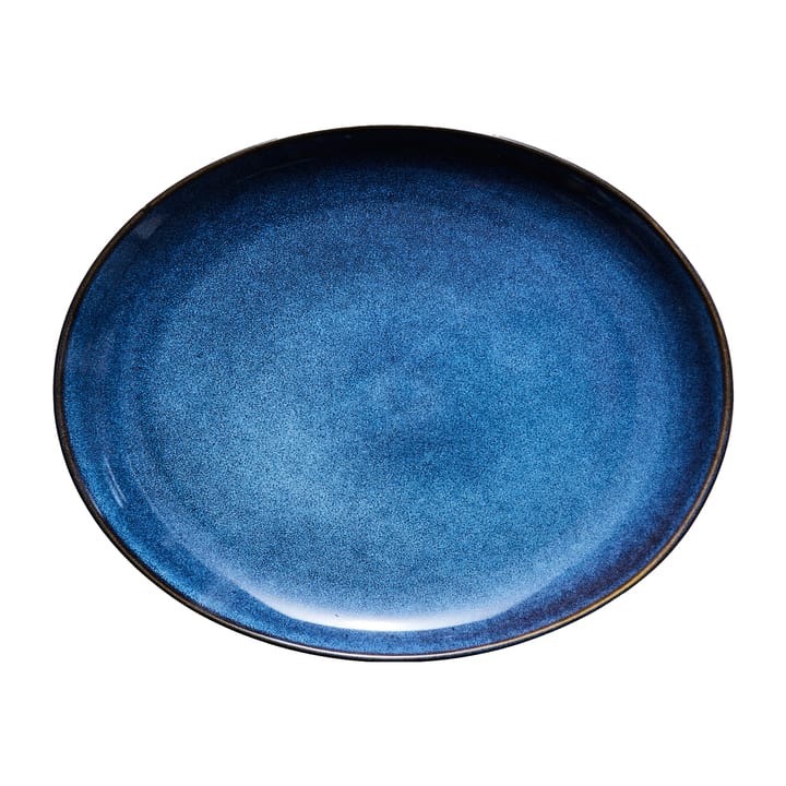 Amera ovaler Teller 29 x 22,5 cm, Blau Lene Bjerre