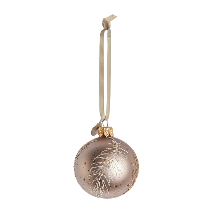 Cadelia Weihnachtskugel Feder Ø6cm, Powder-light gold Lene Bjerre