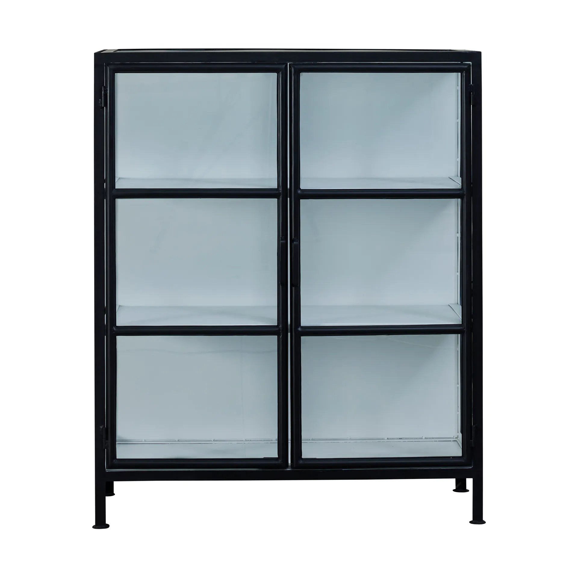Depot Vitrinenschrank 90x40x110 cm, Black-white Lene Bjerre