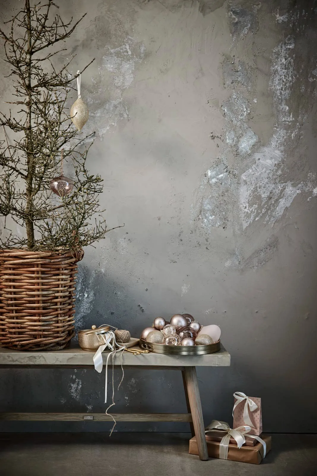 Glitteria Dekoration Weihnachtsanhänger 17 cm, Hellgold Lene Bjerre