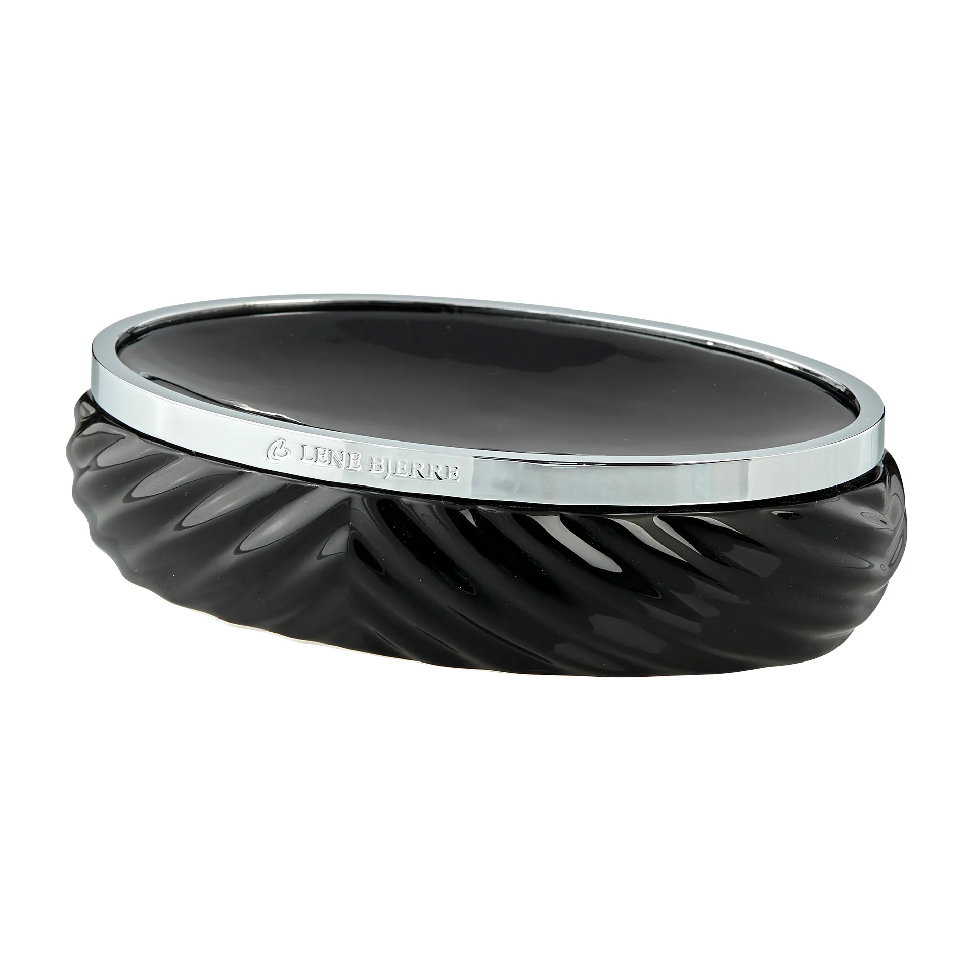 Milda Seifenschale 10,5 x 14,5cm, Black-silver Lene Bjerre