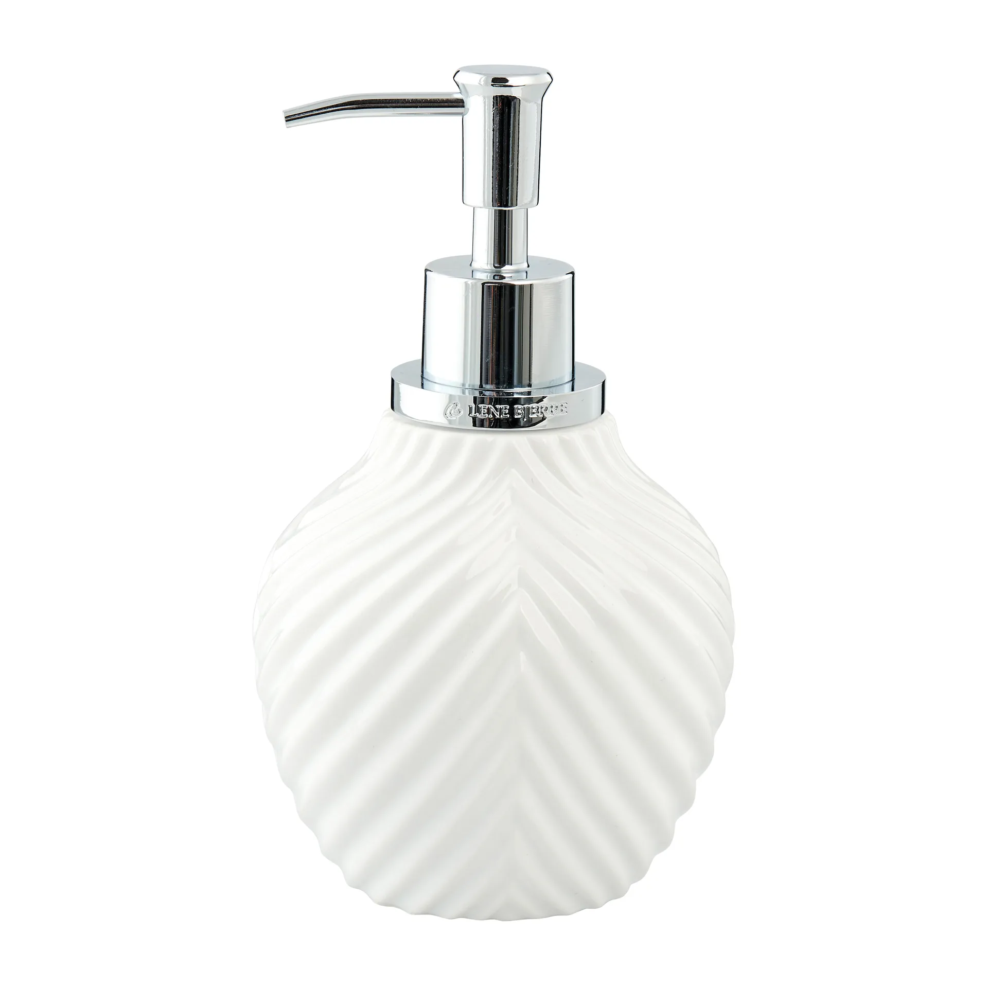 Milda Seifenspender 17,5cm, White-silver Lene Bjerre