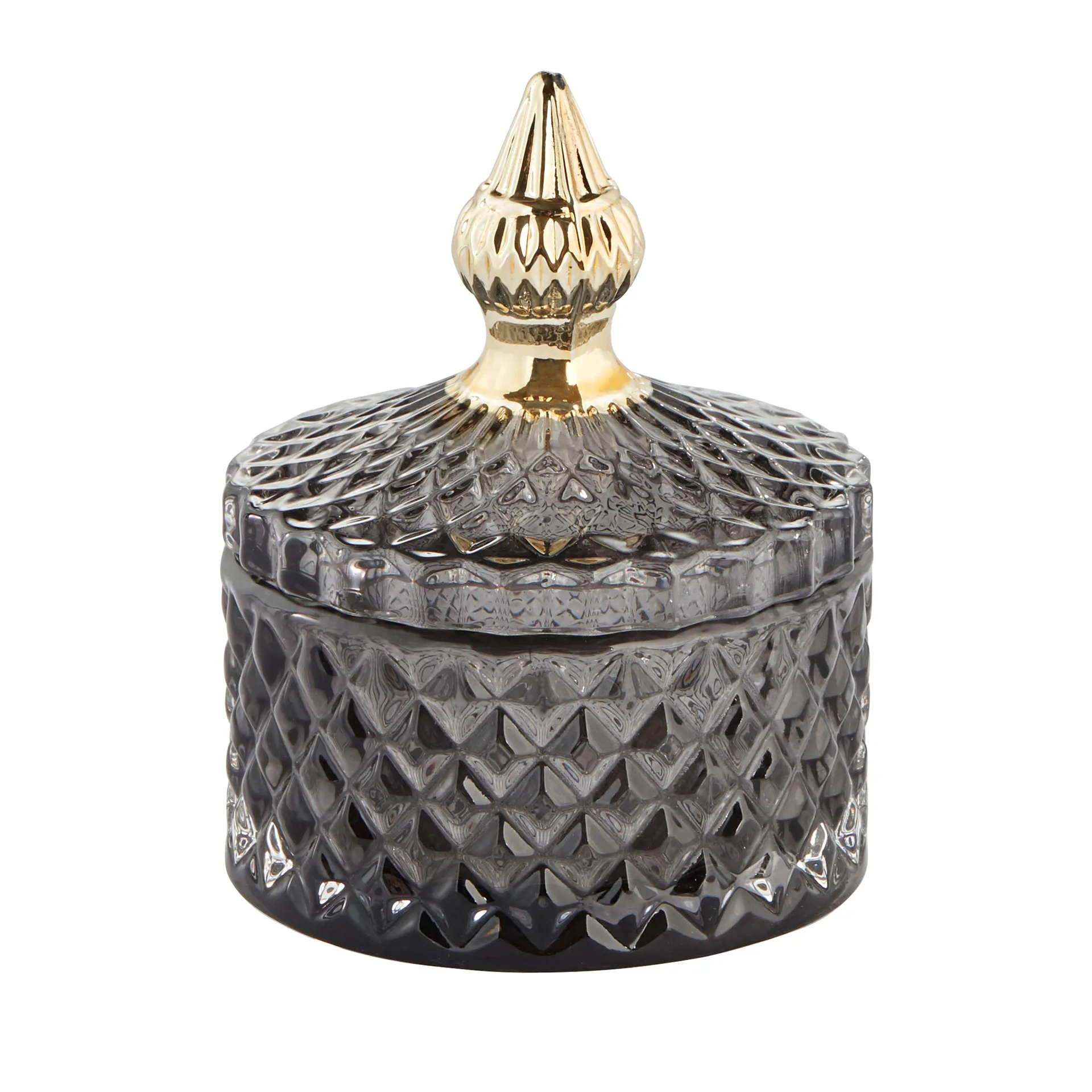 Miya Verwahrungsdose mit Deckel Ø8,5cm, Dunkelgrau Lene Bjerre