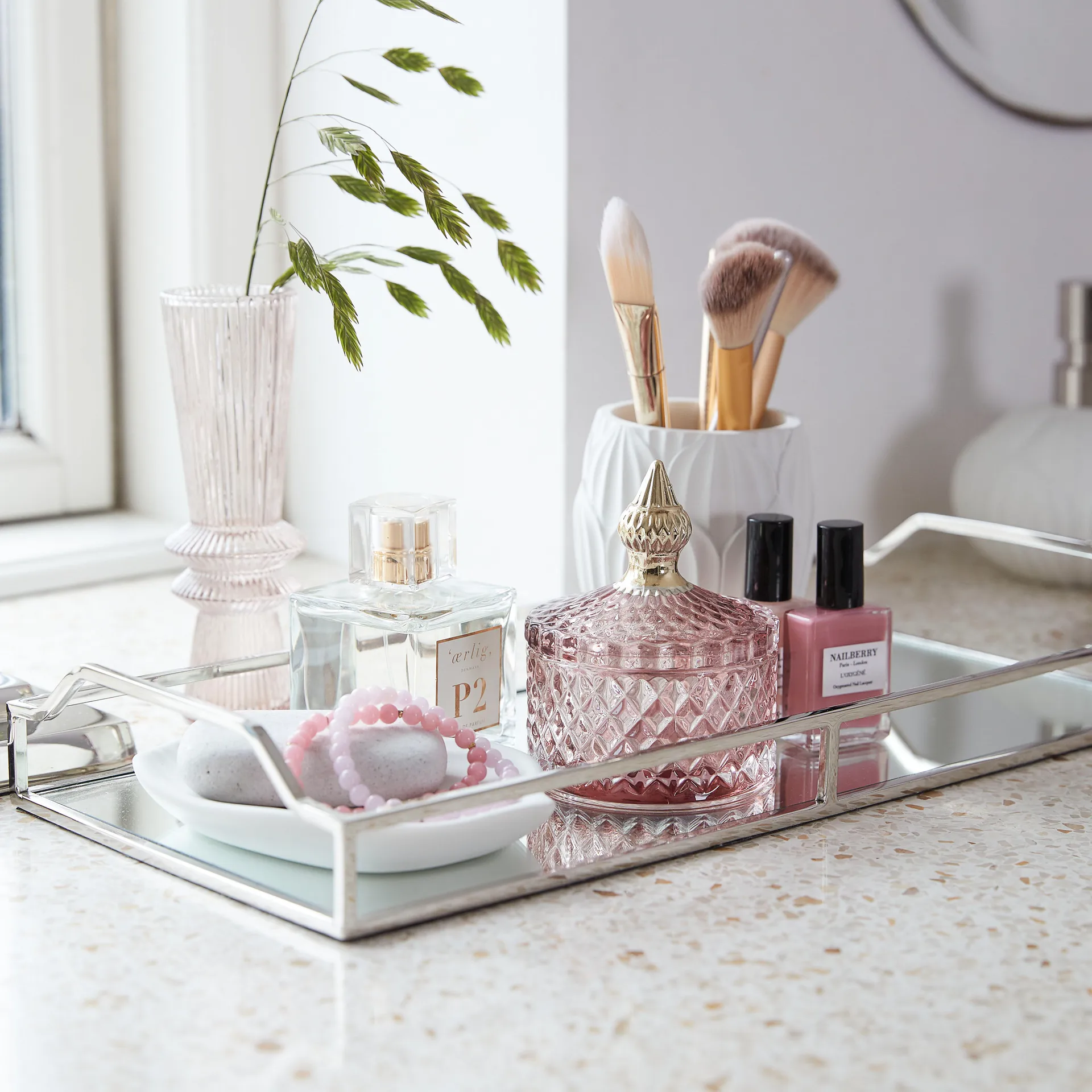 Miya Verwahrungsdose mit Deckel Ø8,5cm, Misty rose Lene Bjerre