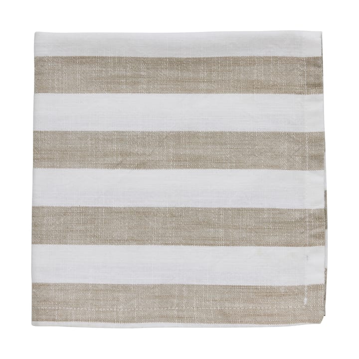 Olivia Baumwollserviette 40x40 cm - Off White-Linen - Lene Bjerre