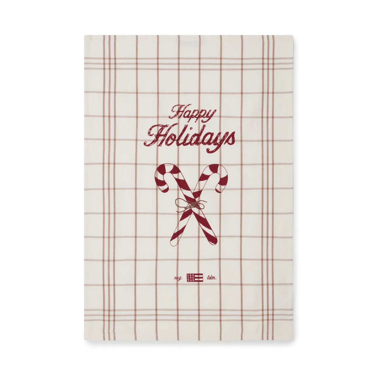 Candy Cane Organic Cotton Geschirrtuch 50 x 70cm, White-beige-gray Lexington