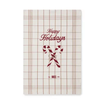 Candy Cane Organic Cotton Geschirrtuch 50 x 70cm - White-beige-gray - Lexington
