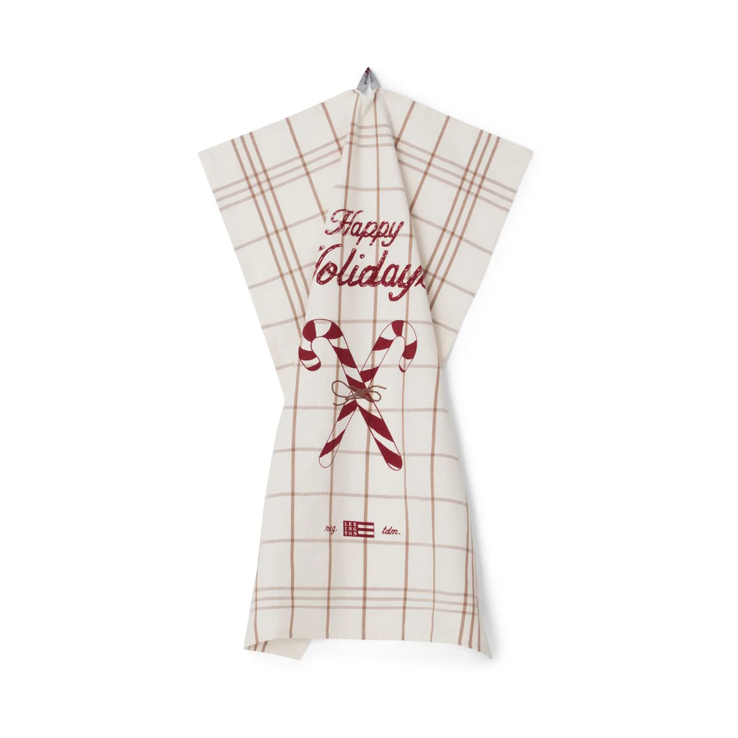 Candy Cane Organic Cotton Geschirrtuch 50 x 70cm, White-beige-gray Lexington