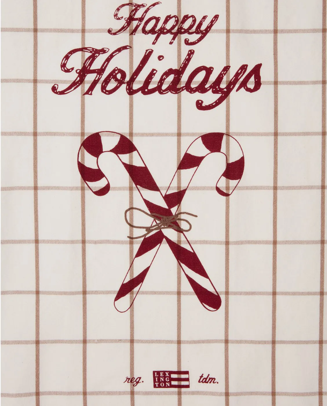 Candy Cane Organic Cotton Geschirrtuch 50 x 70cm, White-beige-gray Lexington