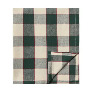 Checked Cotton Linen Tischdecke 150x350cm - Grün-Hellbeige-Rot - Lexington