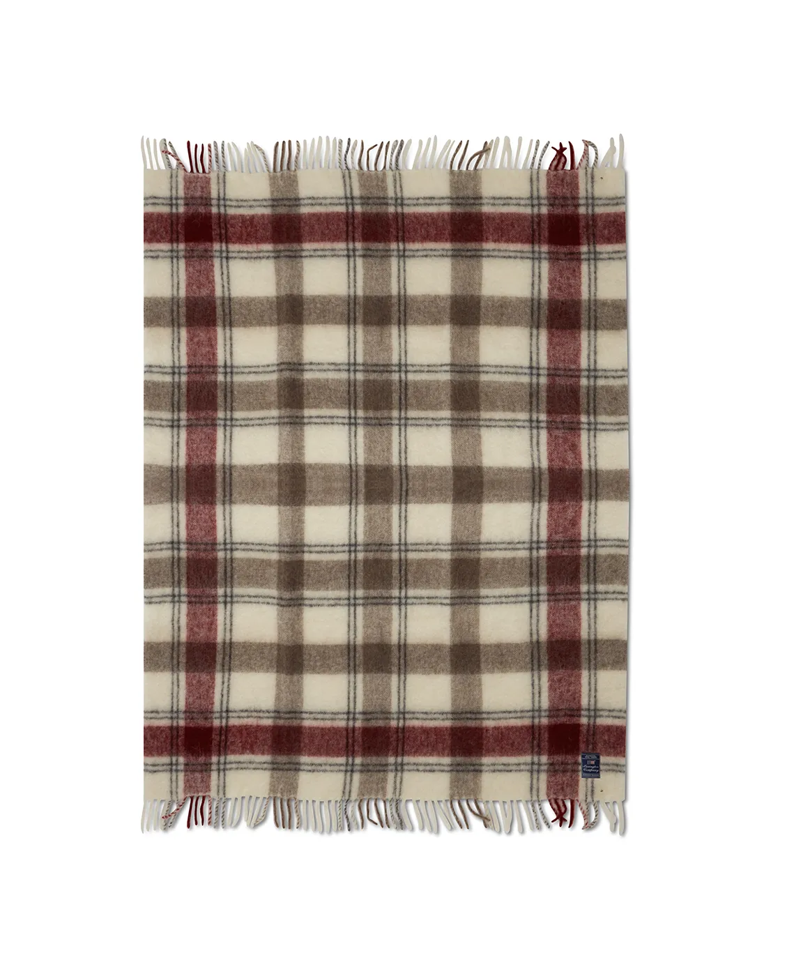Checked Mohair Mix Decke 130 x 170 cm
, Red-beige-white Lexington