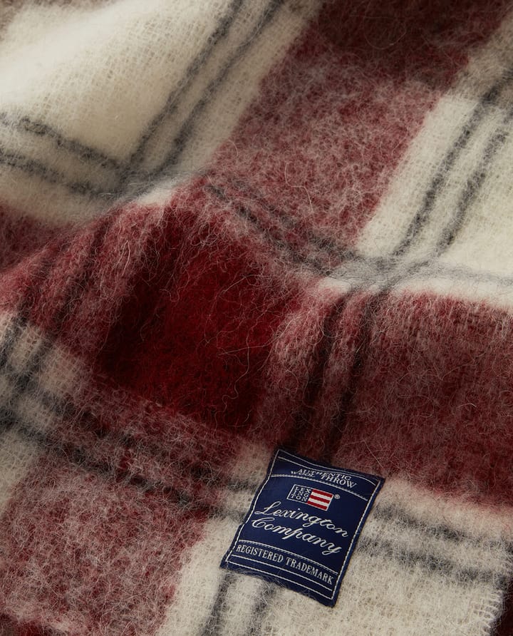 Checked Mohair Mix Decke 130 x 170 cm
, Red-beige-white Lexington