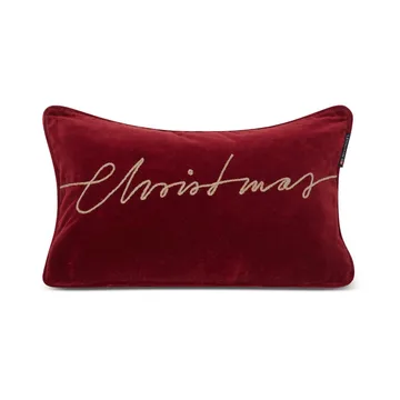 Christmas Organic Cotton Velvet Kissen 30 x 50cm - Red - Lexington