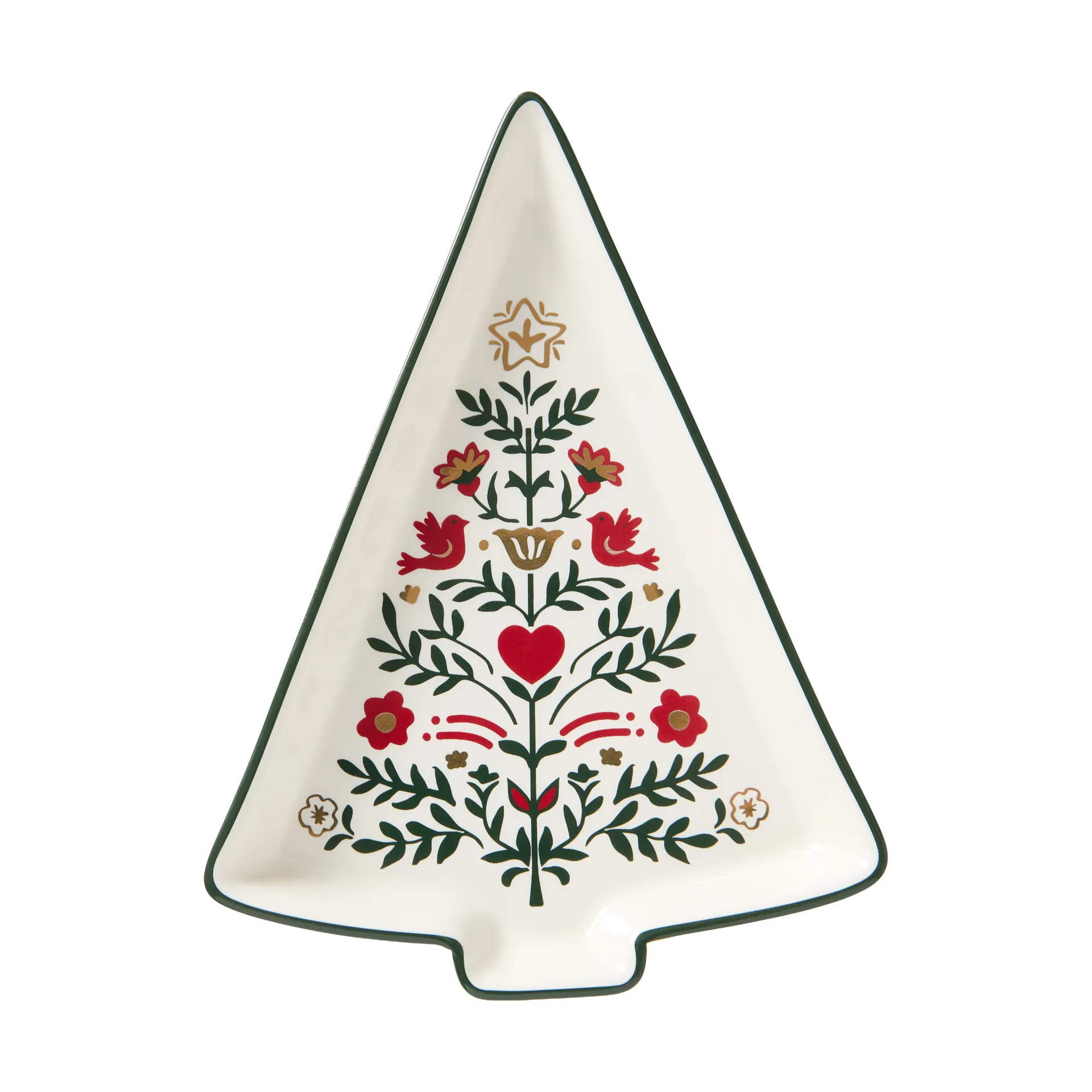 Christmas Tree Servierplatte, Multi, 15,2x11x1,6 cm Lexington