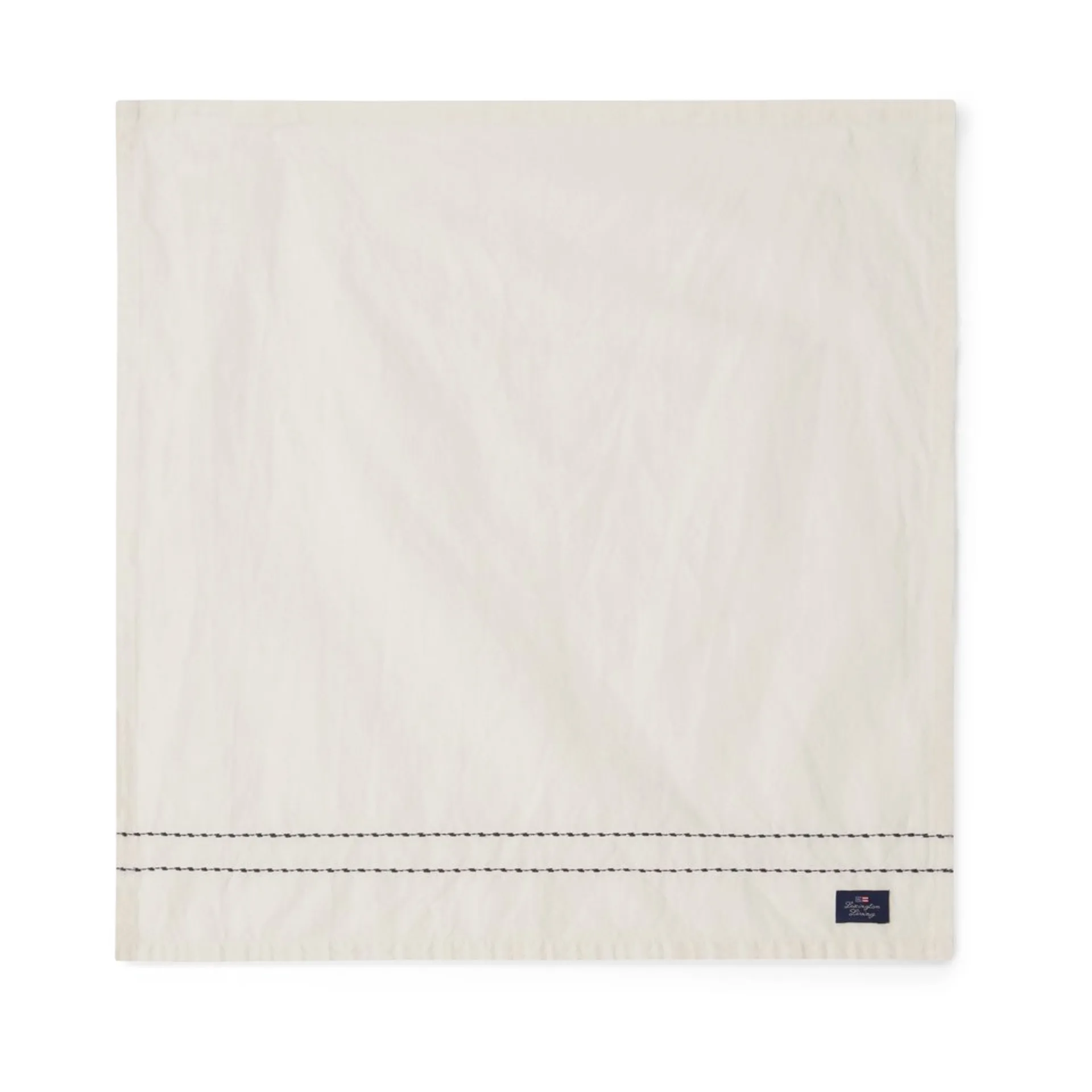Cotton Linen Stoffserviette stitches 50x50cm, Off-white Lexington