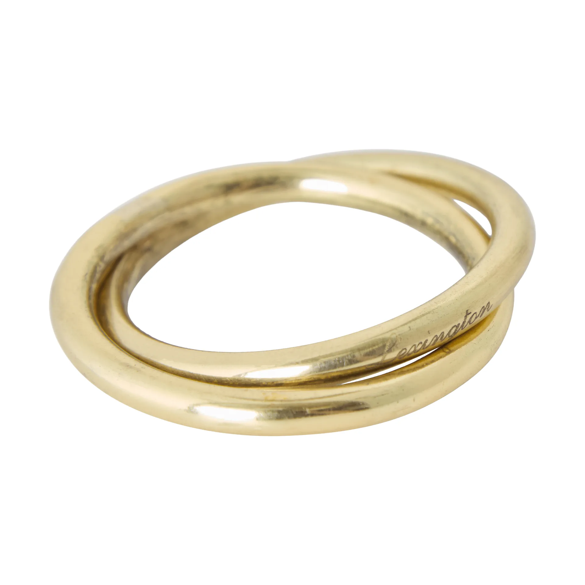 Doppelring Messing Serviettenring, Gold, Ø4 cm Lexington