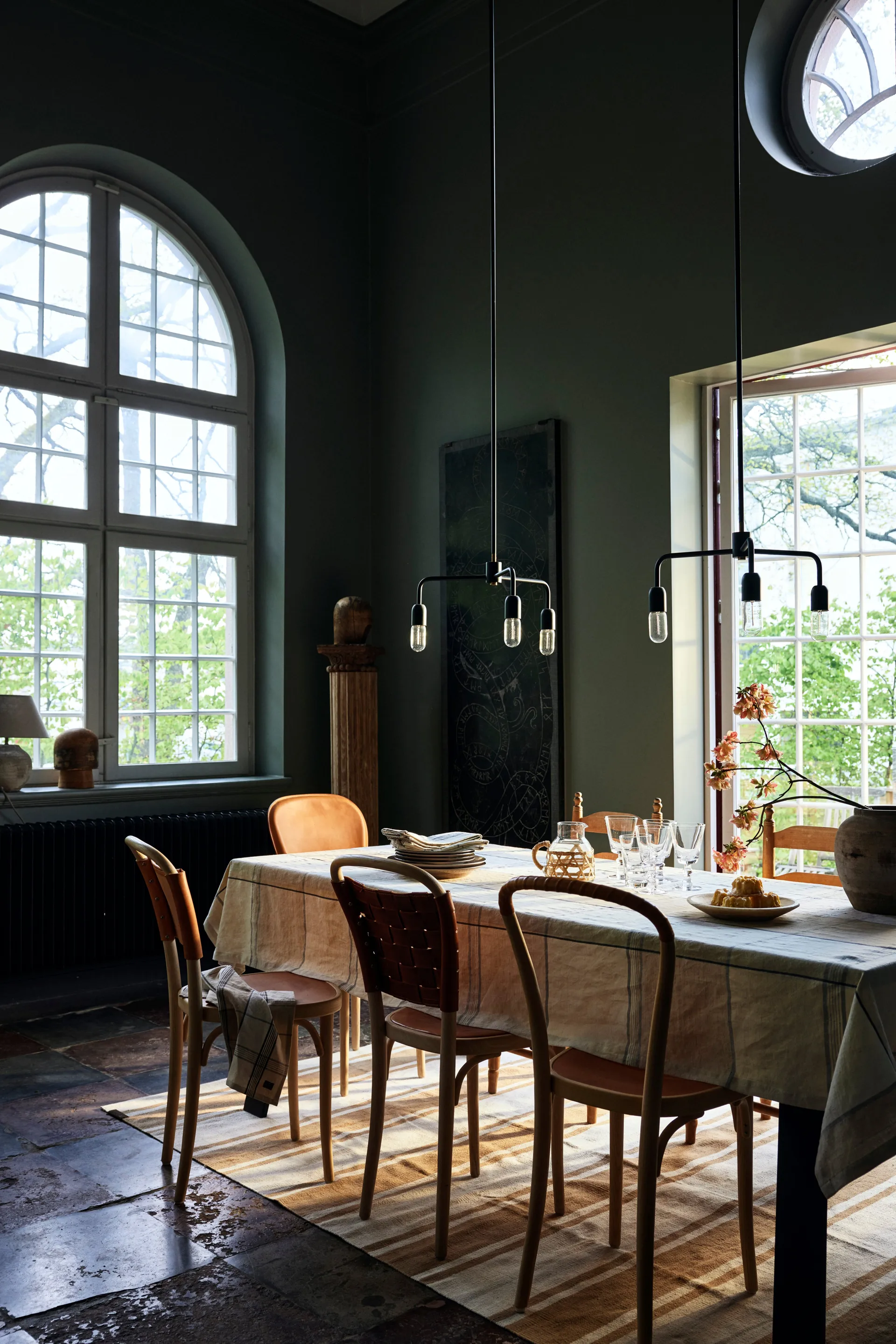 Easter Linen/Cotton Tischdecke 150x250 cm, Yellow-green Lexington