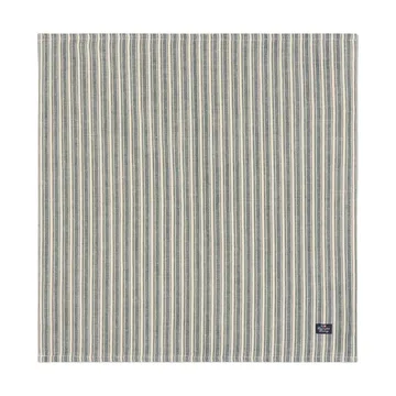 Gestreifte Leinenservietten - Grün-Hellbeige, 50x50 cm - Lexington