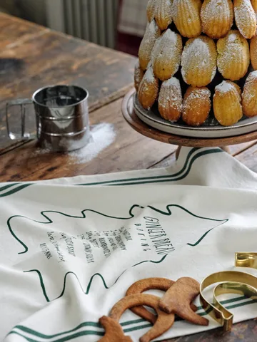 Gingerbread Geschirrtuch 50x70 cm - Weiß-Grün - Lexington