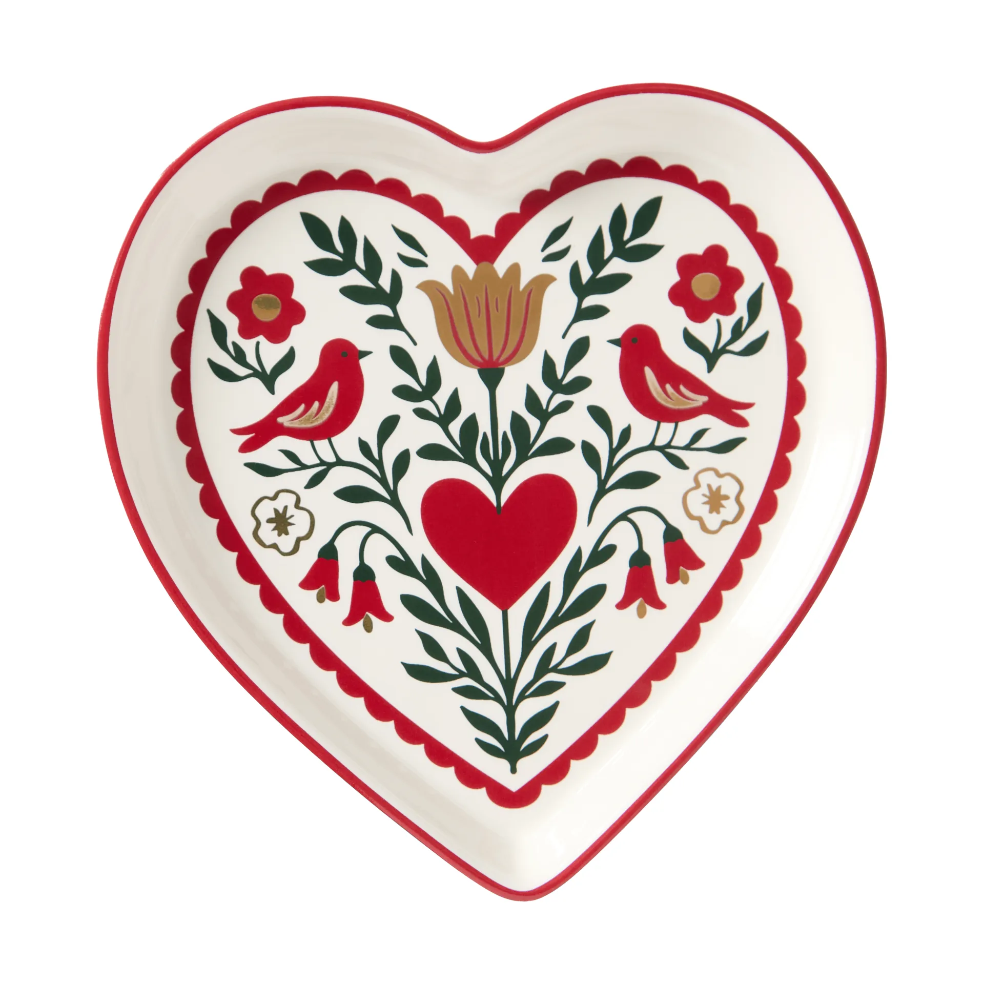 Heart Servierplatte, Multi, 13x13x1,6 cm Lexington