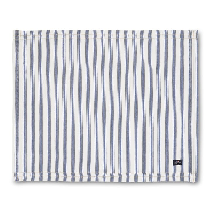 Icons Herringbone Striped Platzdecke 40 x 50cm, Blue-white Lexington