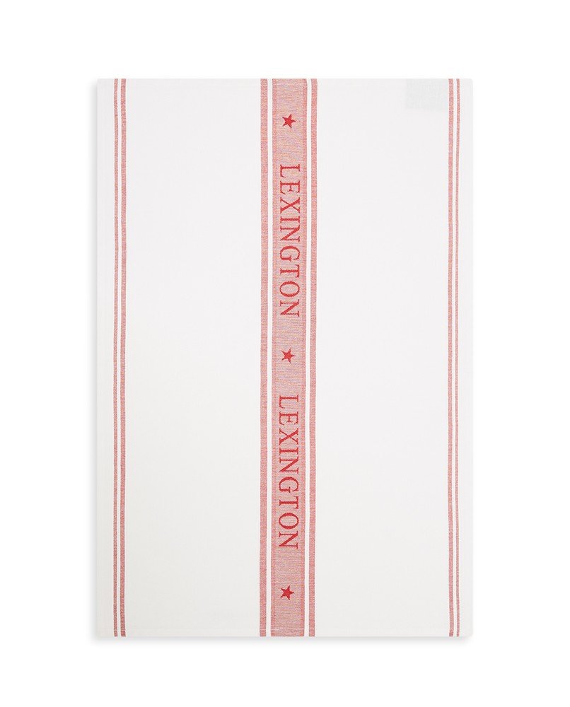 Lexington Icons Star Geschirrtuch 70x50 cm Weiß-rot