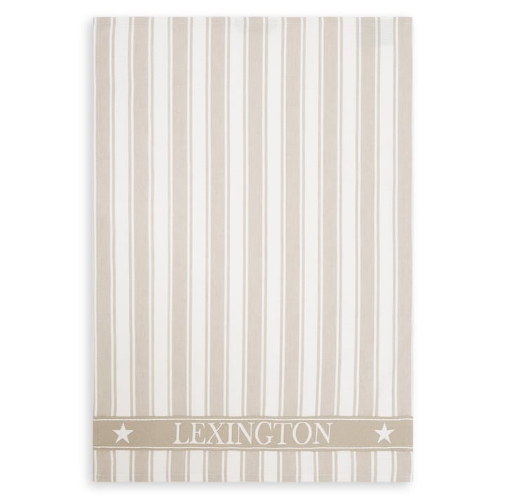 Icons Waffle Striped Geschirrtuch 50 x 70cm, Beige-white Lexington