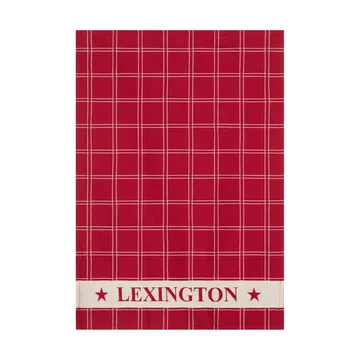 Jacquardgewebtes Baumwolle-Küchentuch 2er-Pack - Rot-Weiß, 50x70 cm - Lexington