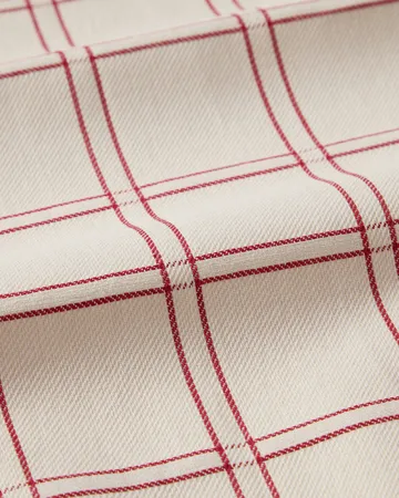 Jacquardgewebtes Baumwolle-Küchentuch 2er-Pack - Rot-Weiß, 50x70 cm - Lexington