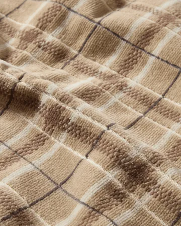 Lexington kariertes Handtuch 2er-Pack - Beige-Grau - Lexington