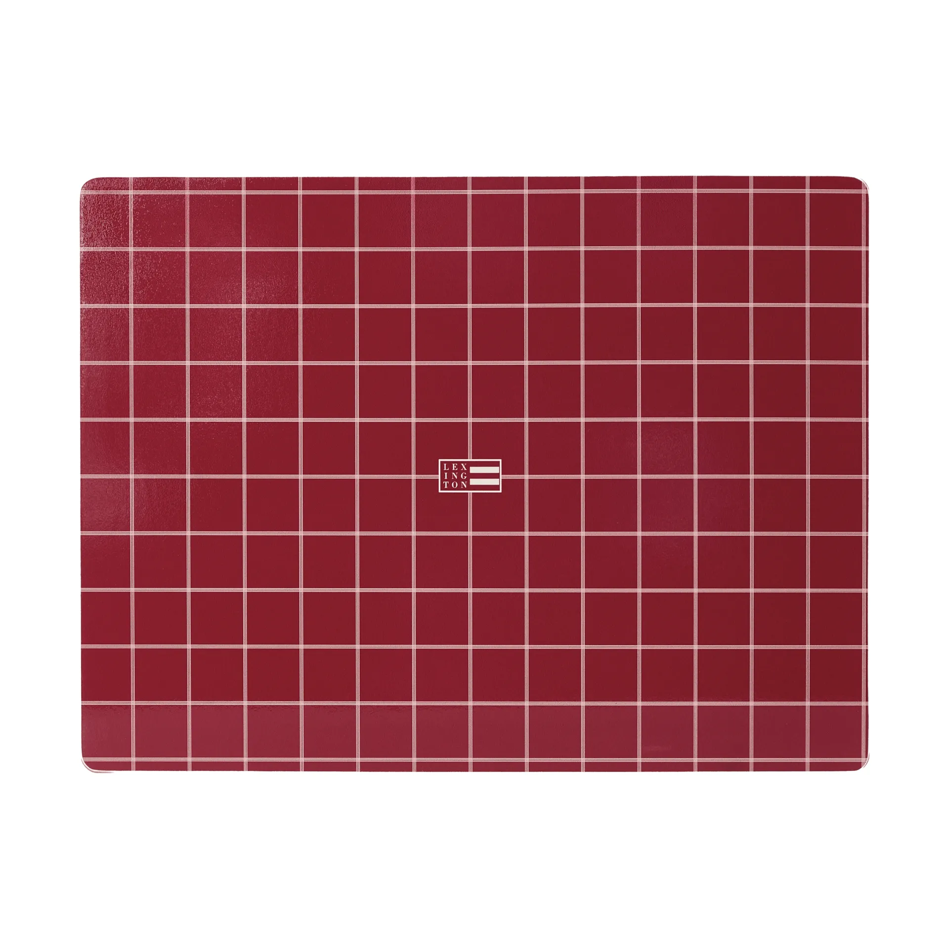Lexington laminierte zweiseitige Tischunterlage, Rot-hellbeige, 30x40 cm, 2-teilig Lexington