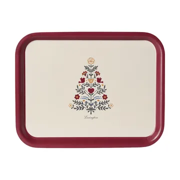 Lexington laminiertes Serviertablett - Rot-hellbeige, 16x28 cm - Lexington