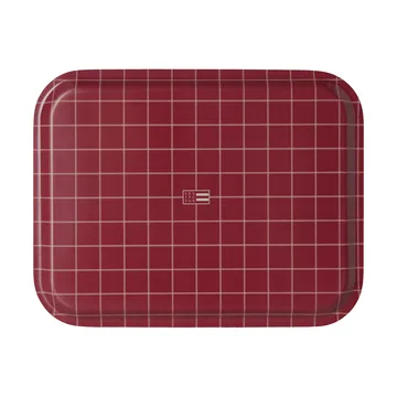 Lexington laminiertes Serviertablett - Rot-hellbeige, 16x28 cm - Lexington
