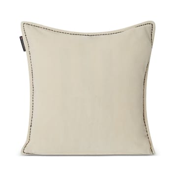 Logo Message Velvet Kissenbezug 50 x 50cm - Light beige - Lexington