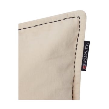 Logo Message Velvet Kissenbezug 50 x 50cm - Light beige - Lexington