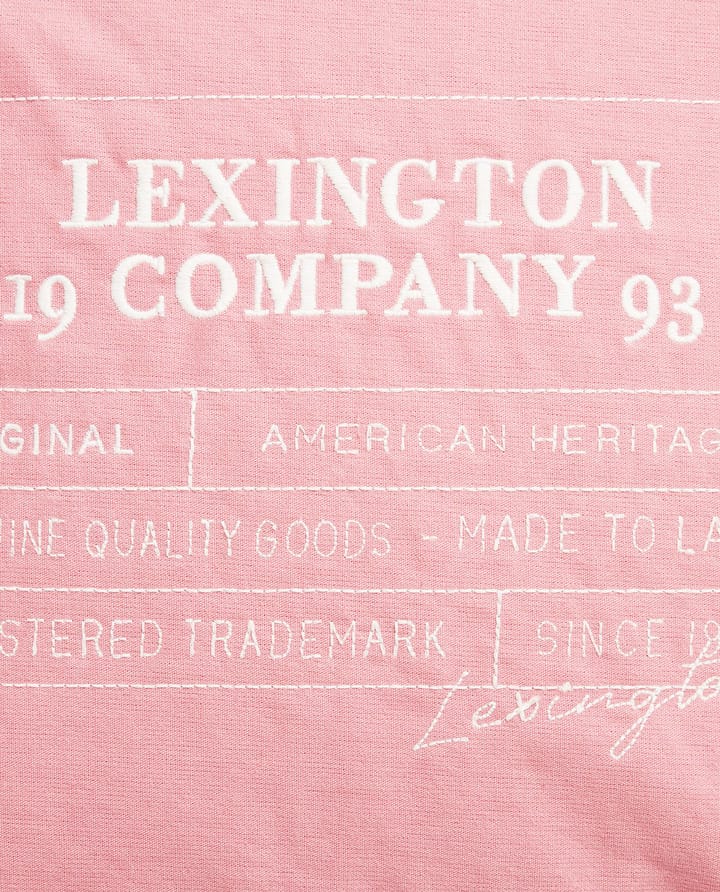 Logo Organic Cotton Canvas Kissenbezug 50x50 cm, Pink Lexington