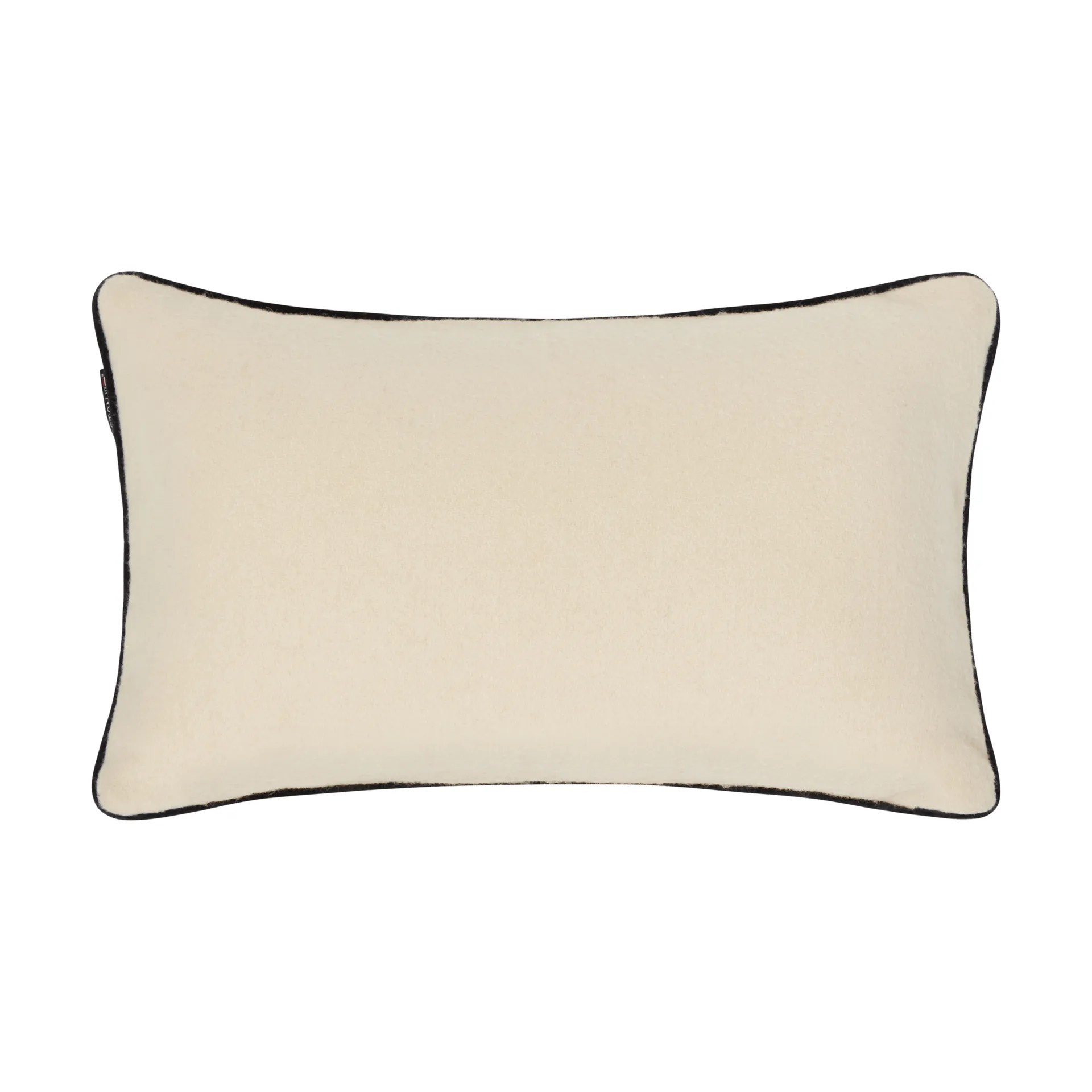 Mountains Logo Wollmix-Dekokissen, White-navy, 50x30 cm Lexington