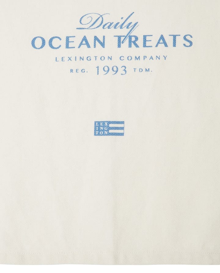 Ocean treats printed Cotton Geschirrtuch 50x70 cm, White Lexington