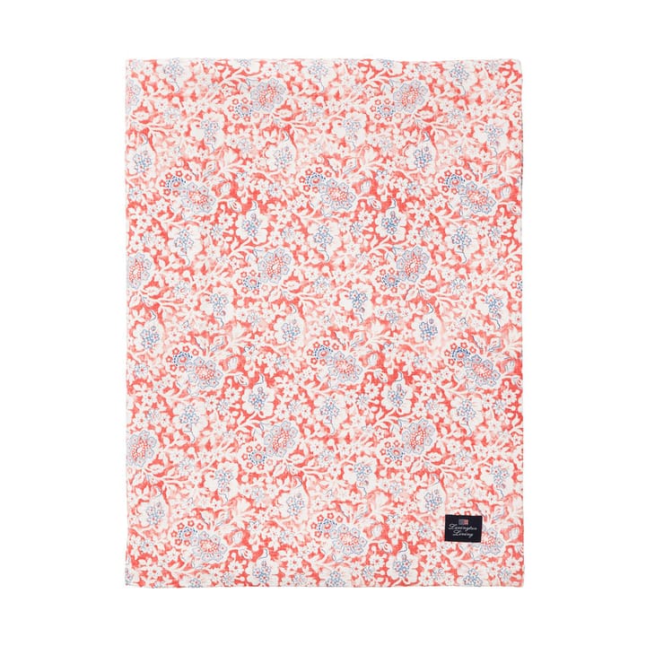 Printed Flowers Recycled Cotton Tischdecke 150x250 cm, Coral Lexington