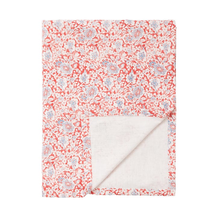 Printed Flowers Recycled Cotton Tischdecke 150x250 cm, Coral Lexington