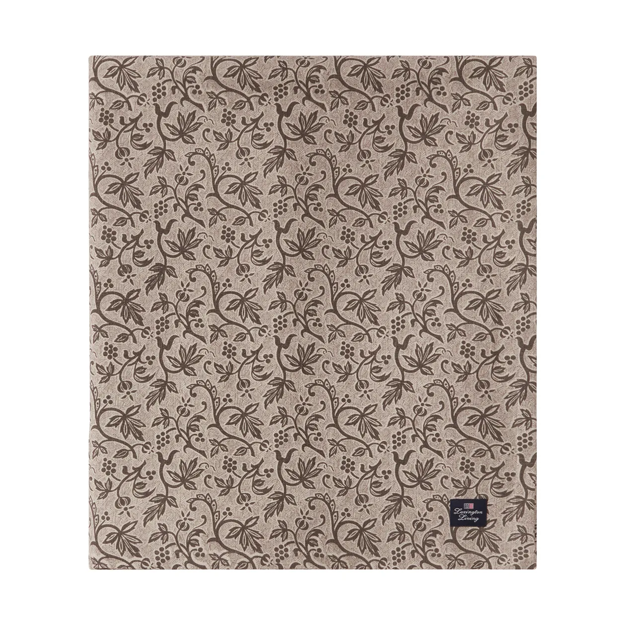Printed Recycled Cotton Tischtuch 150x350 cm, Light beige Lexington