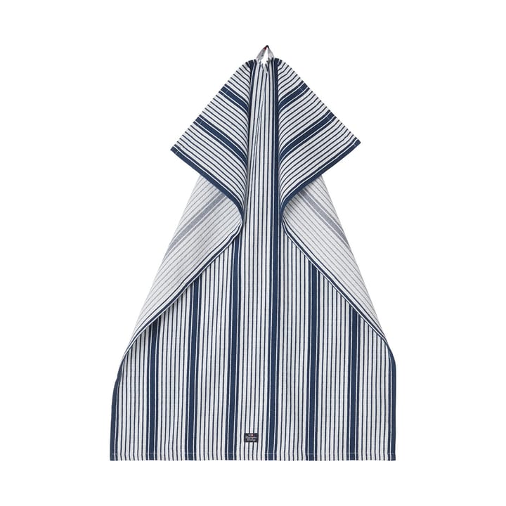 Striped org cotton Geschirrtuch 50x70 cm - Navy - Lexington